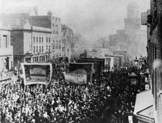 London Dock Strike, 1889 (b/w photo) | Obraz na stenu