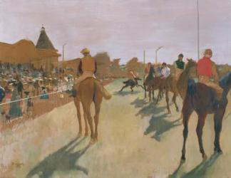 The Parade, or Race Horses in front of the Stands, c.1866-68 (oil on paper) | Obraz na stenu