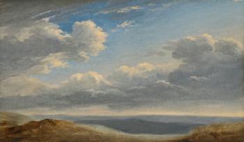 Study of Clouds over the Roman Campagna c.1782-85 (oil on paper on cardboard) | Obraz na stenu