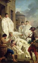 Study for St. Benedict Resuscitating a Child (oil on canvas) | Obraz na stenu