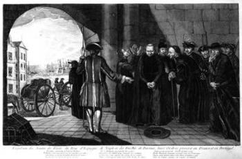 The Expulsion of the Jesuits from the Kingdoms of Spain and Naples and the Duchy of Parma; their Orders banned in France and Portugal, c.1770s (engraving) | Obraz na stenu