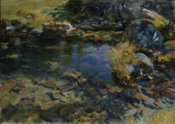 Alpine Pool, 1907 (oil on canvas) | Obraz na stenu