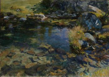 Alpine Pool, 1907 (oil on canvas) | Obraz na stenu