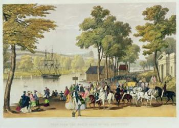 View from the North Bank of the Serpentine, 1851 (litho) | Obraz na stenu