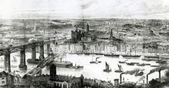 Newcastle upon Tyne, illustration from 'The Illustrated London News', July 16th, 1887 (litho) | Obraz na stenu
