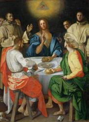 The Supper at Emmaus, 1525 (oil on panel) | Obraz na stenu