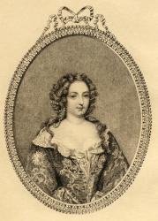 Francoise Athenais de Rochechouart (1641-1707) Marquise de Montespan (litho) | Obraz na stenu