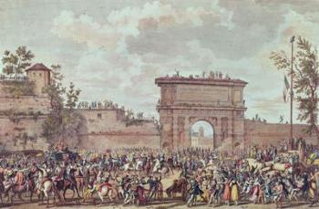 The Entry of the French into Milan, 25 Floreal An IV (14th May 1796) (aquatint) | Obraz na stenu