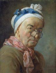 Self Portrait with Spectacles, 1771 (pastel on paper) | Obraz na stenu
