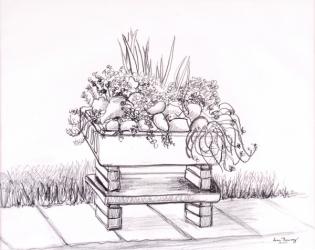 The Sink Garden,2000,graphite | Obraz na stenu