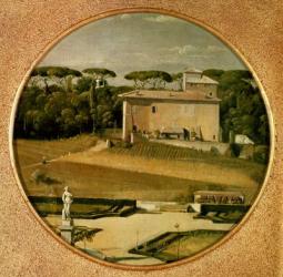 'Casino of Raphael' in the gardens of the Villa Borghese, Rome, 1807 (oil on canvas) | Obraz na stenu