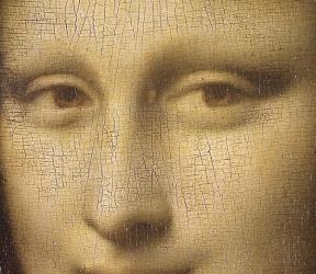 Mona Lisa, c.1503-6 (oil on panel) (detail of 3179) | Obraz na stenu