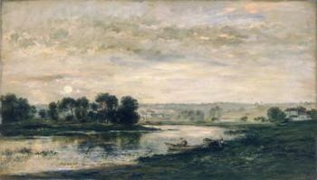 Evening on the Oise, 1872 (oil on canvas) | Obraz na stenu