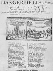 Broadside of 'Dangerfield's Dance', 1685 (woodcut) | Obraz na stenu