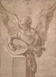 Angel playing a lute, 1491 | Obraz na stenu