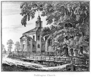 Paddington Church, 1795 (etching) | Obraz na stenu