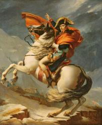 Napoleon Crossing the Alps on 20th May 1800, 1803 (oil on canvas) (see 184124 for detail) | Obraz na stenu