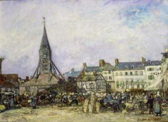 The Market at Sainte-Catherine, Honfleur | Obraz na stenu