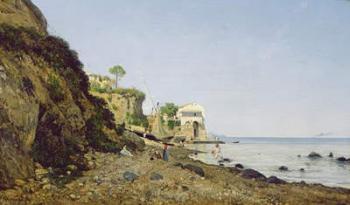 Seascape at Sorrento, 1859 (oil on canvas) | Obraz na stenu