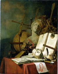 The Transience of All Earthly Things (Vanitas), c.1660 (oil on canvas) | Obraz na stenu