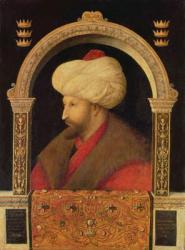 The Sultan Mehmet II (1432-81) 1480 (oil on canvas) | Obraz na stenu