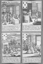 Playing Cards depicting current commercial ventures, c.1720 (print) | Obraz na stenu