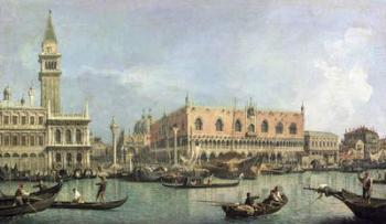 The Molo and the Piazzetta San Marco, Venice (oil on canvas) | Obraz na stenu