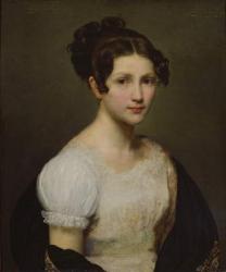 Portrait of Eugénie-Pamela Larivière, sister of the artist (oil on canvas) | Obraz na stenu