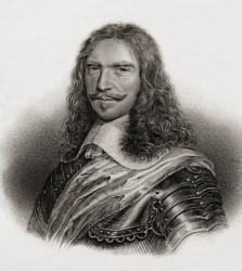 Henri Turenne (1611-75), Vicomte de La Tour d'Auvergne (engraving) | Obraz na stenu