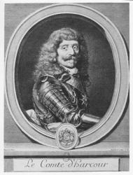 Henri de Lorraine, Comte d'Harcourt (engraving) | Obraz na stenu