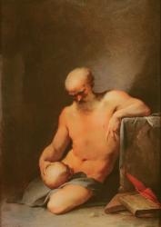 St. Jerome (oil on copper) | Obraz na stenu