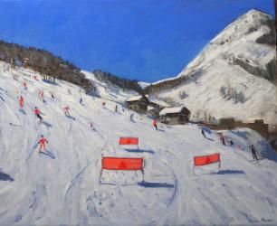 La Daille Val-d'Isere, 2009 (oil on canvas) | Obraz na stenu