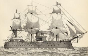 Amiral Duperre, from 'The National Encyclopaedia', published by William Mackenzie, London, late 19th century (litho) | Obraz na stenu