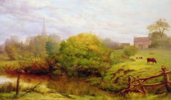 A view of Bredon (oil on panel) | Obraz na stenu