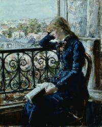 At the Window, 1881 (panel) | Obraz na stenu