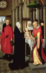 Adoration of the Magi: Right wing of triptych, depicting the Presentation in the Temple, c.1470-72 (oil on panel) | Obraz na stenu