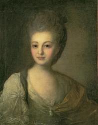 Portrait of Aleksandra P. Struyskaya (1754-1840) 1772 (oil on canvas) | Obraz na stenu