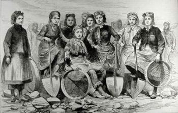 Lancashire Pit-Brow Women, from 'The Illustrated London News', 28th May 1887 (engraving) | Obraz na stenu