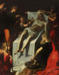 The Entombment of Christ (oil on canvas) | Obraz na stenu