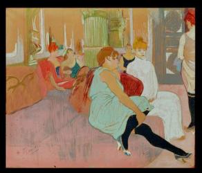 In the Salon at the Rue des Moulins, 1894 (pastel on paper) | Obraz na stenu