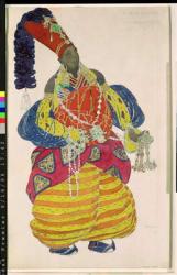 The Great Eunuch, costume design for Diaghilev's production of the ballet 'Scheherazade', 1910 (w/c on paper) | Obraz na stenu