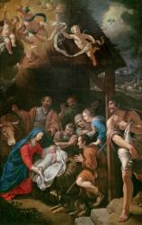 The Adoration of the Shepherds, 1628 (oil on canvas) | Obraz na stenu