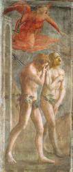 Adam and Eve banished from Paradise, c.1427 (fresco) (pre-restoration) (see also 200134 & 30029) | Obraz na stenu