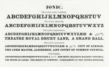 Ionic typefaces | Obraz na stenu