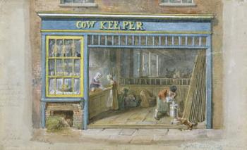 Cow Keeper, 1825 (w/c on paper) | Obraz na stenu