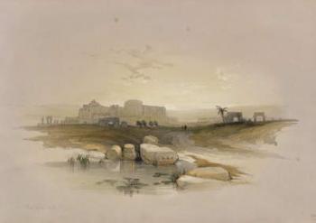 Beit Jibrin, from 'The Holy Land', engraved by Louis Haghe (1806-85), 1839 (colour litho) | Obraz na stenu