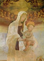 The Virgin and Child, 15th century (fresco) | Obraz na stenu