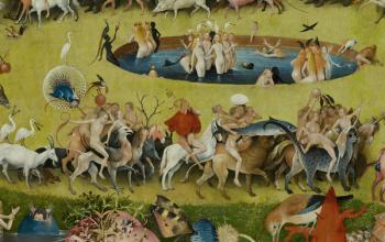 The Garden of Earthly Delights, 1490-1500 (oil on panel) | Obraz na stenu