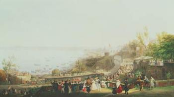 The Opening of the Naples-Portici Railway in 1839 (oil on canvas) (see also 352322) | Obraz na stenu