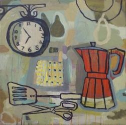 Still life with scissors, 2015, (acrylic on canvas) | Obraz na stenu